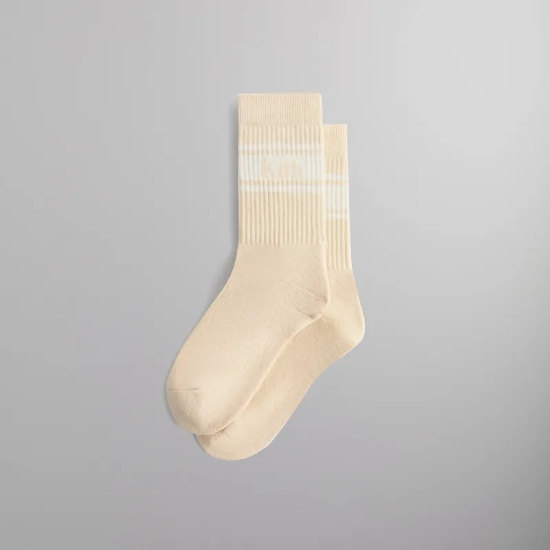 Kith Serif Jacquard Striped Crew Socks - Whirl sold by Kith