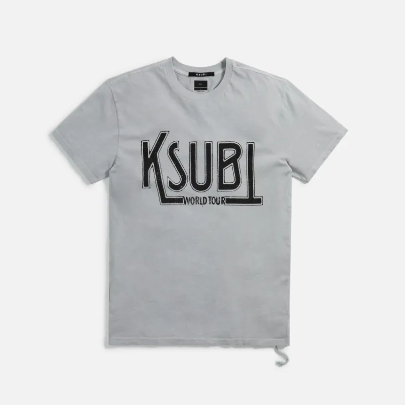 Ksubi Ticket Biggie Tee - Moon Grey sold by Kith