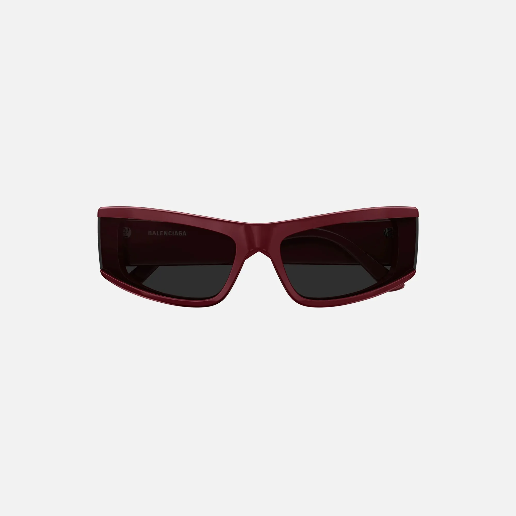 Balenciaga Acetate Rectangle Frame - Burgundy sold by Kith