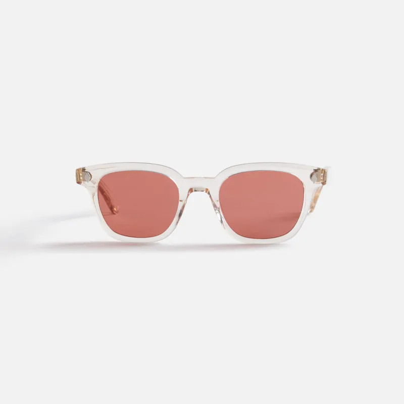 Garrett Leight Vgarrett Leight Broadway Sunglass - Prosecco / Semi Flat Pure Rosewood sold by Kith