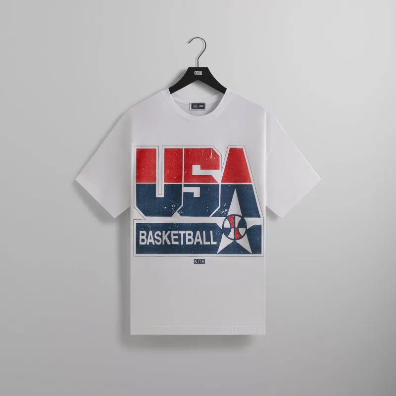 Kith for USA Basketball Champions Vintage Tee - White PH sold by Kith