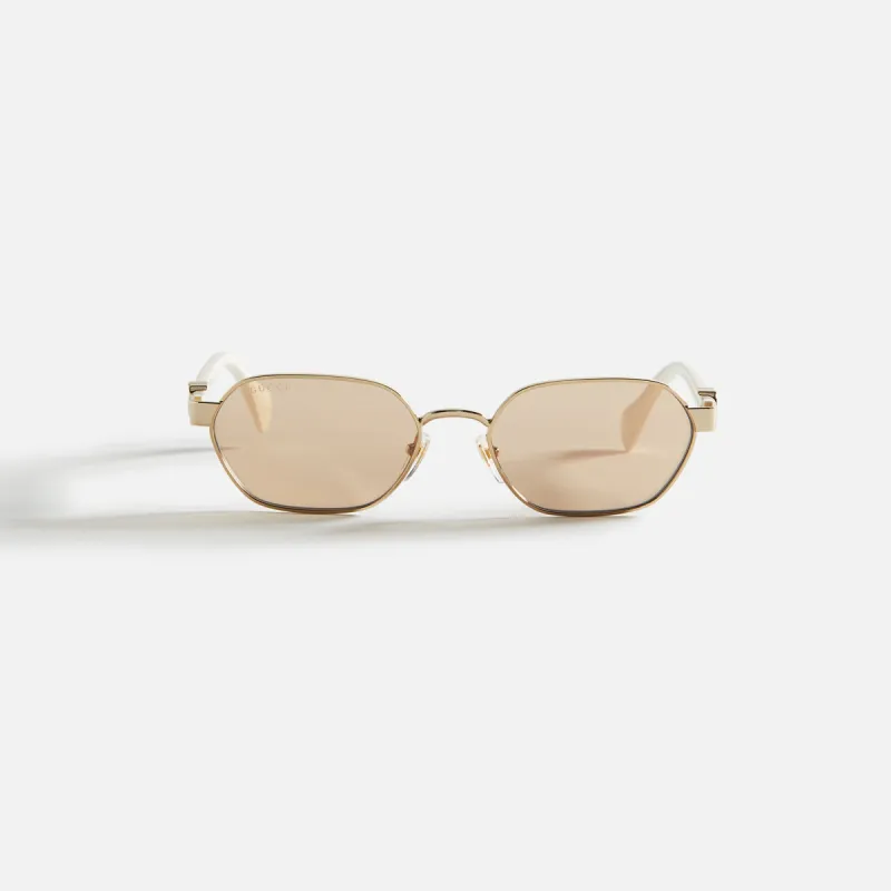 Gucci Metal Oval 56 Frame - White sold by Kith
