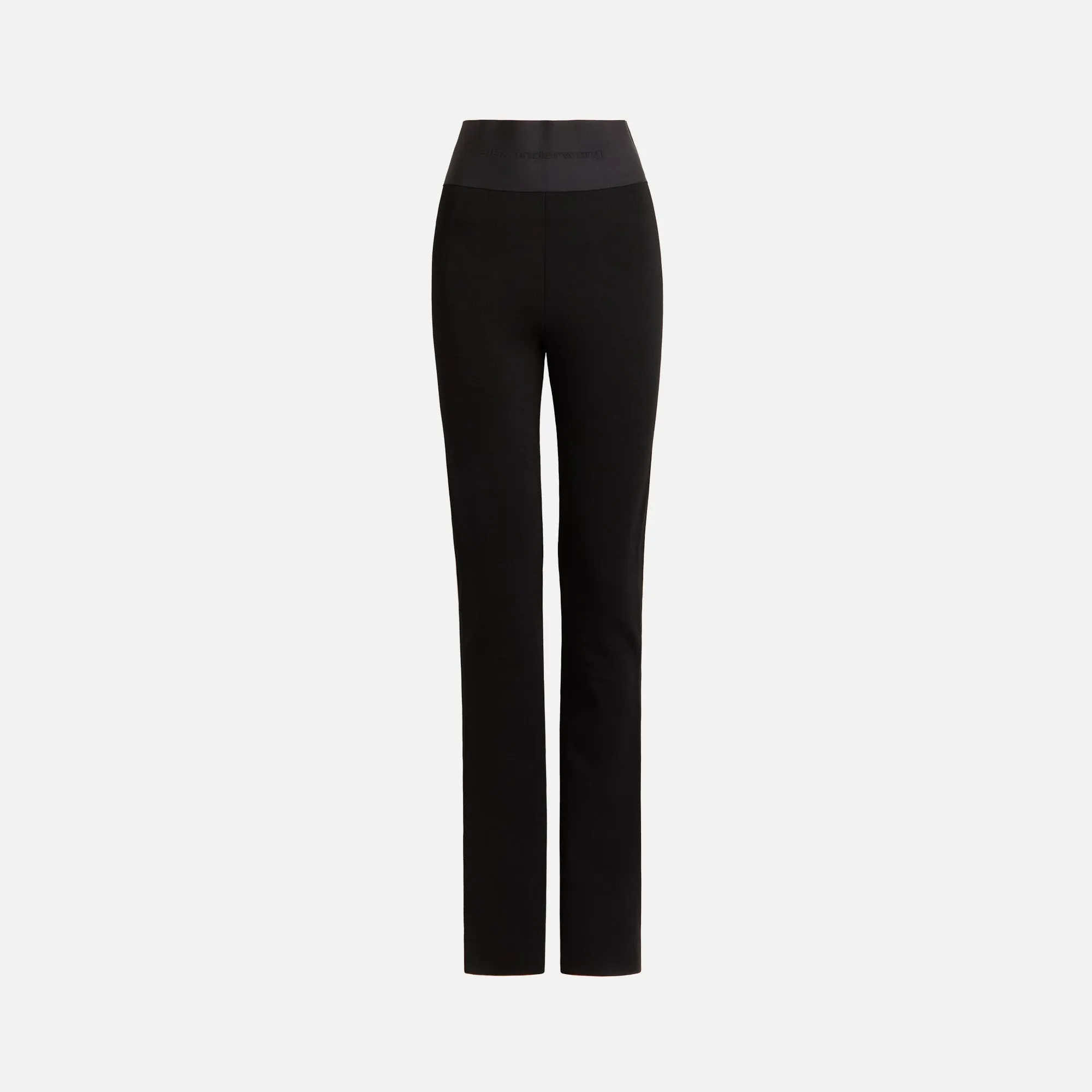 Alexander Wang Bootcut Pants with Logo Elastic Waistband - Black sold by Kith
