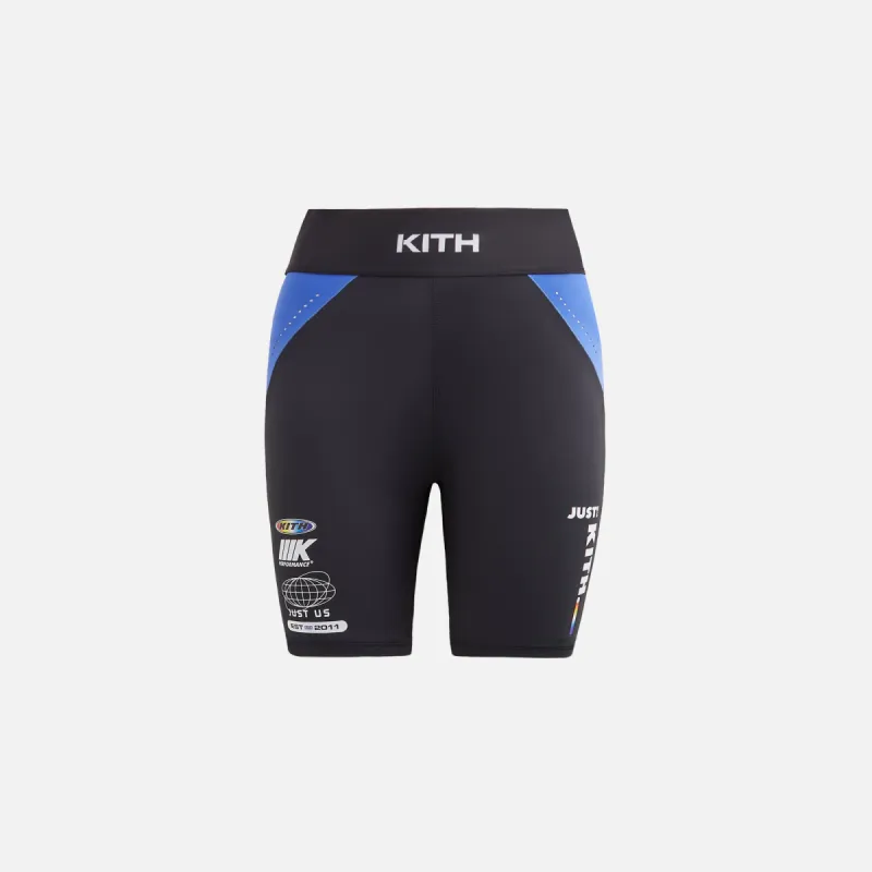 Kith Women Lana Panelled Biker Short - Black sold by Kith