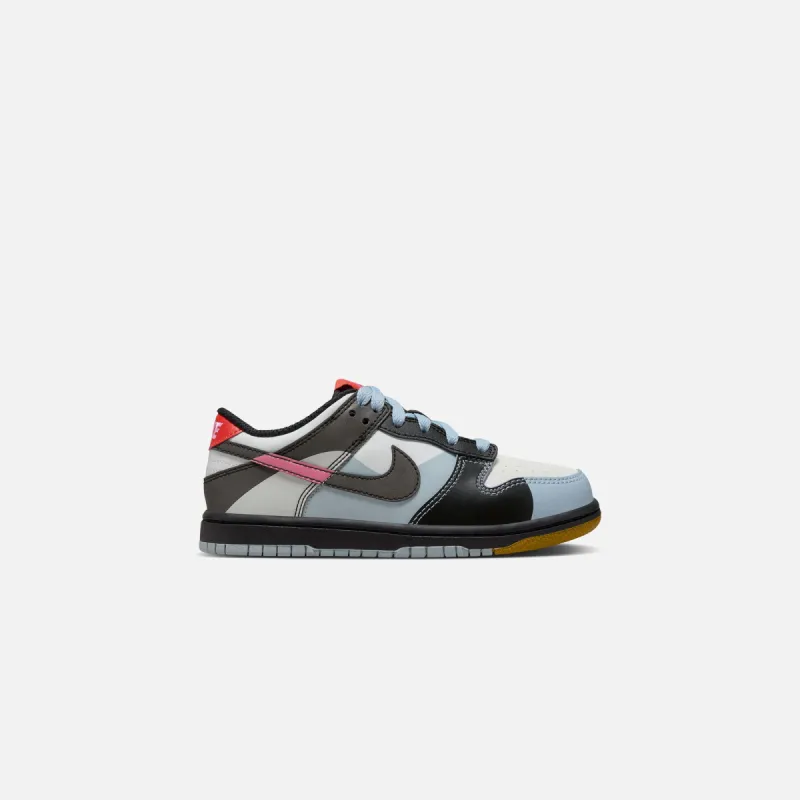 Nike PS Dunk Low - Summit White / Light Armory / Blue / Black sold by Kith