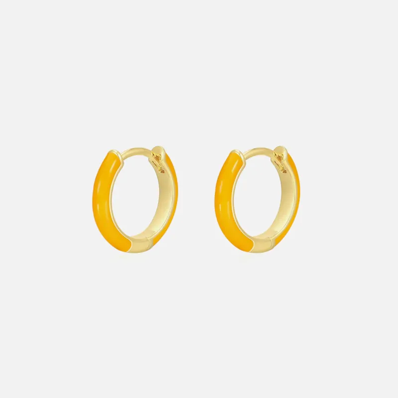 Luv AJ Plain Amalfi Huggies - Tangerine Gold sold by Kith