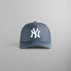 Kith & New Era for the New York Yankees Raffia 9FORTY A-Frame Snapback - Nocturnal sold by Kith
