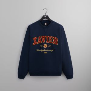 Marvel | Kith for X-Men Xavier Institute Varsity Crewneck - Nocturnal sold by Kith