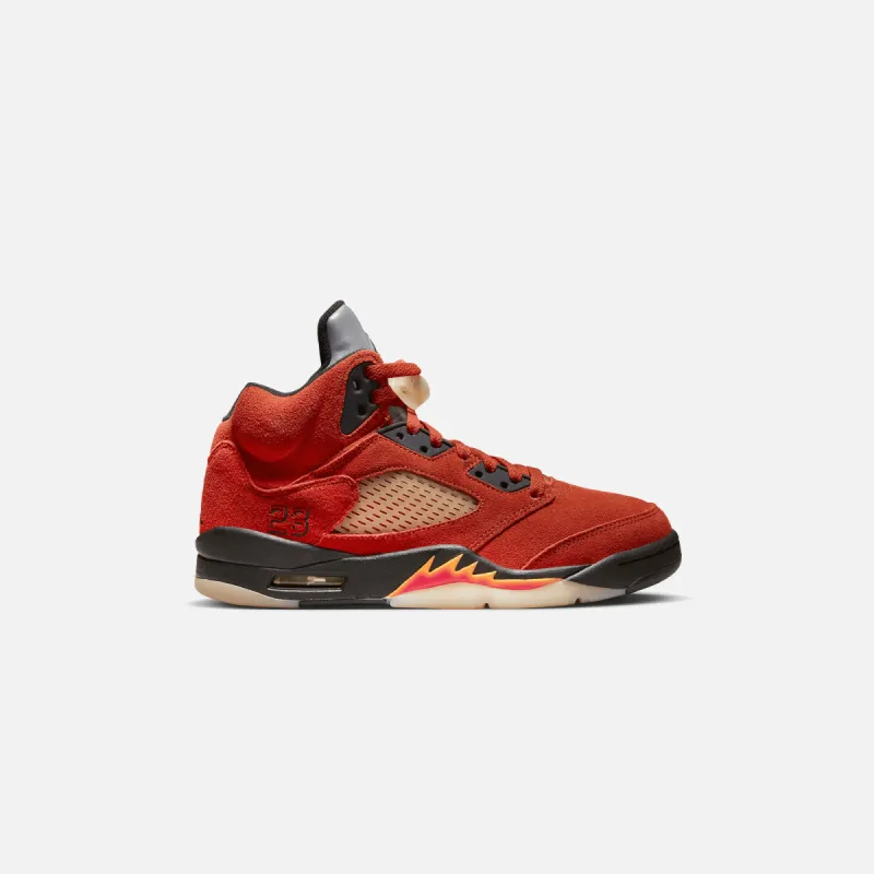 Nike WMNS Air Jordan 5 Retro -  Martian Sunrise / Black / Fire Red sold by Kith