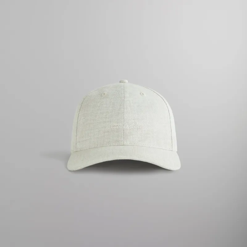 Kith Herringbone Linen Aaron Cap - Haze sold by Kith