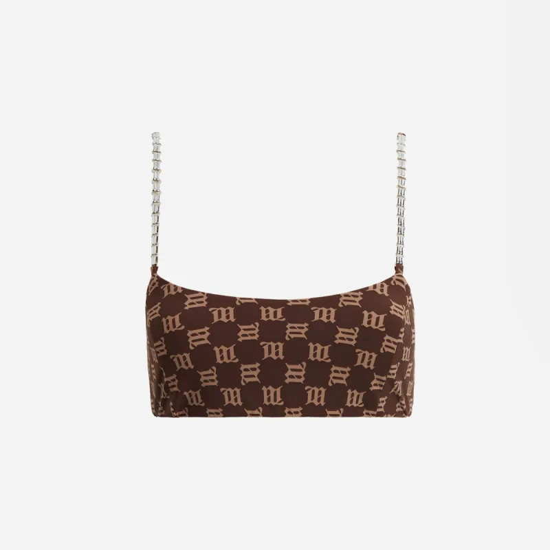 MISBHV Monogram Bralette Top - Brown sold by Kith
