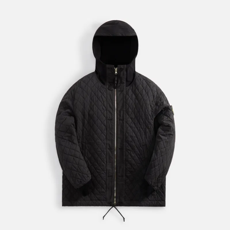 Stone Island Quilted Hooded Zip-Up Jacket - Lead Grey sold by Kith