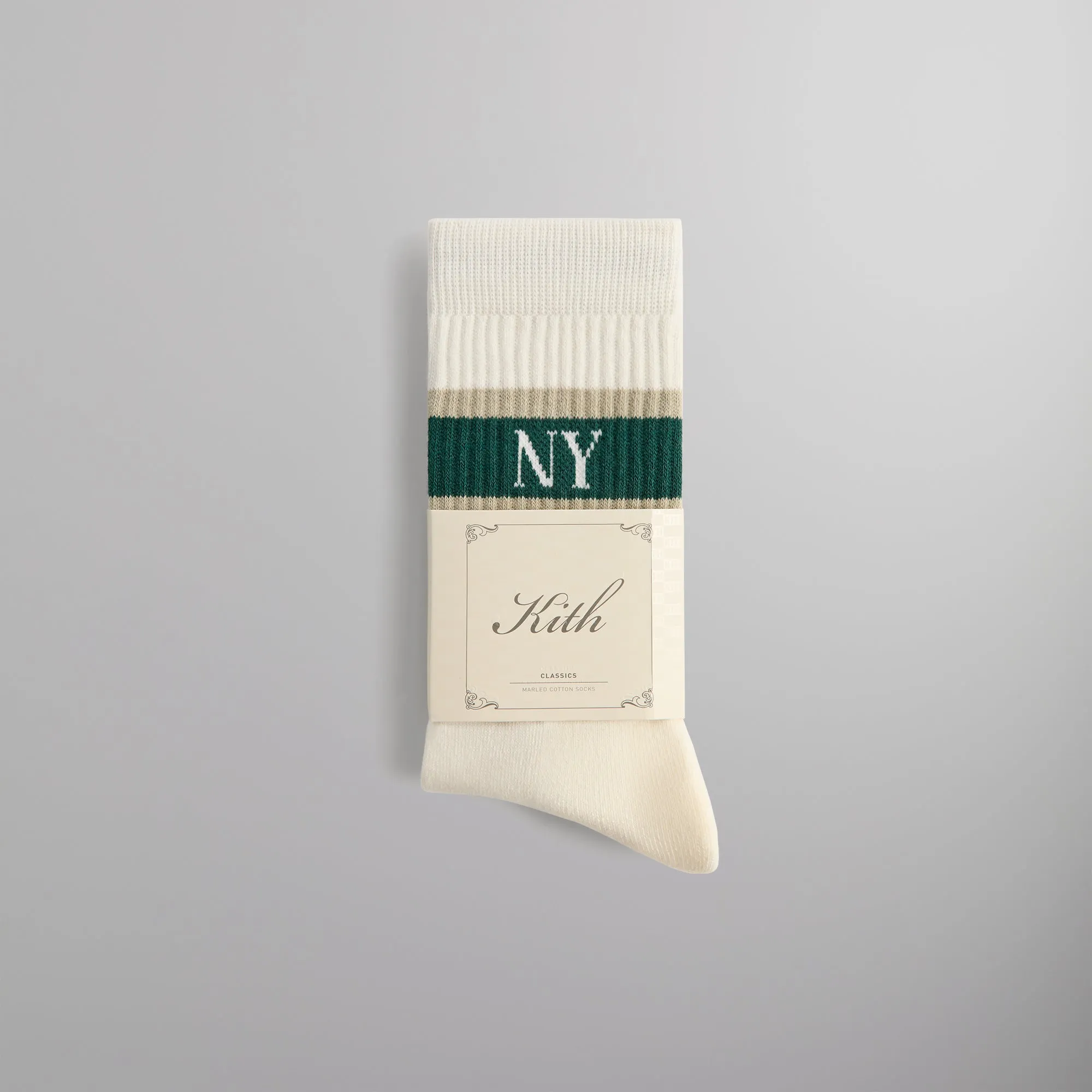 Kith New York Striped Crew Socks - Chronicle sold by Kith product image thumbnail 2