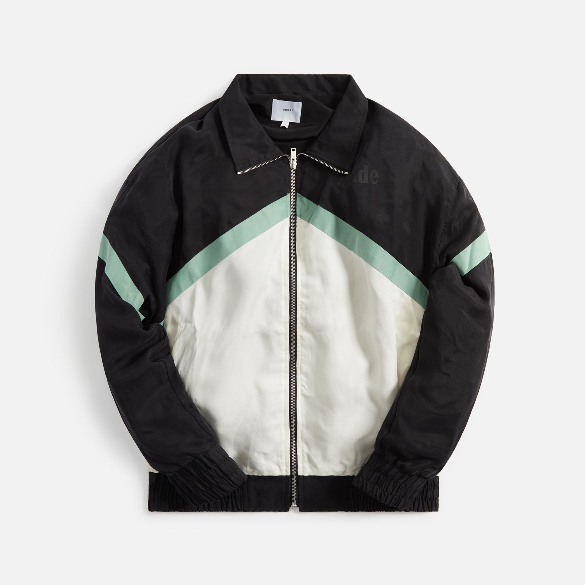 Rhude Awakening Track Jacket - Black / Green / Creme sold by Kith