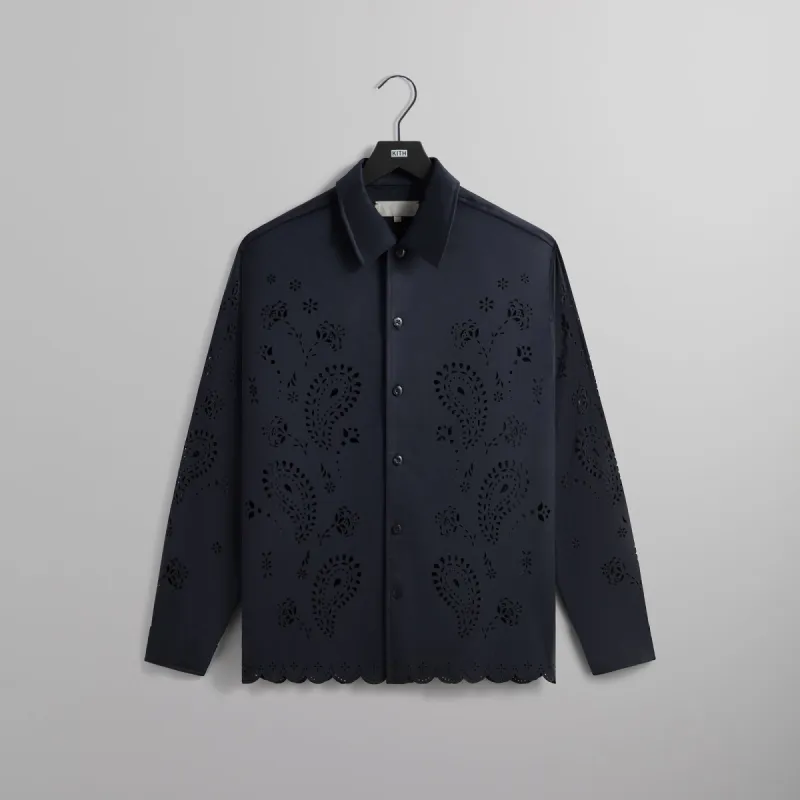 Kith Isaac Microsuede Long Sleeve Buttondown - Define sold by Kith