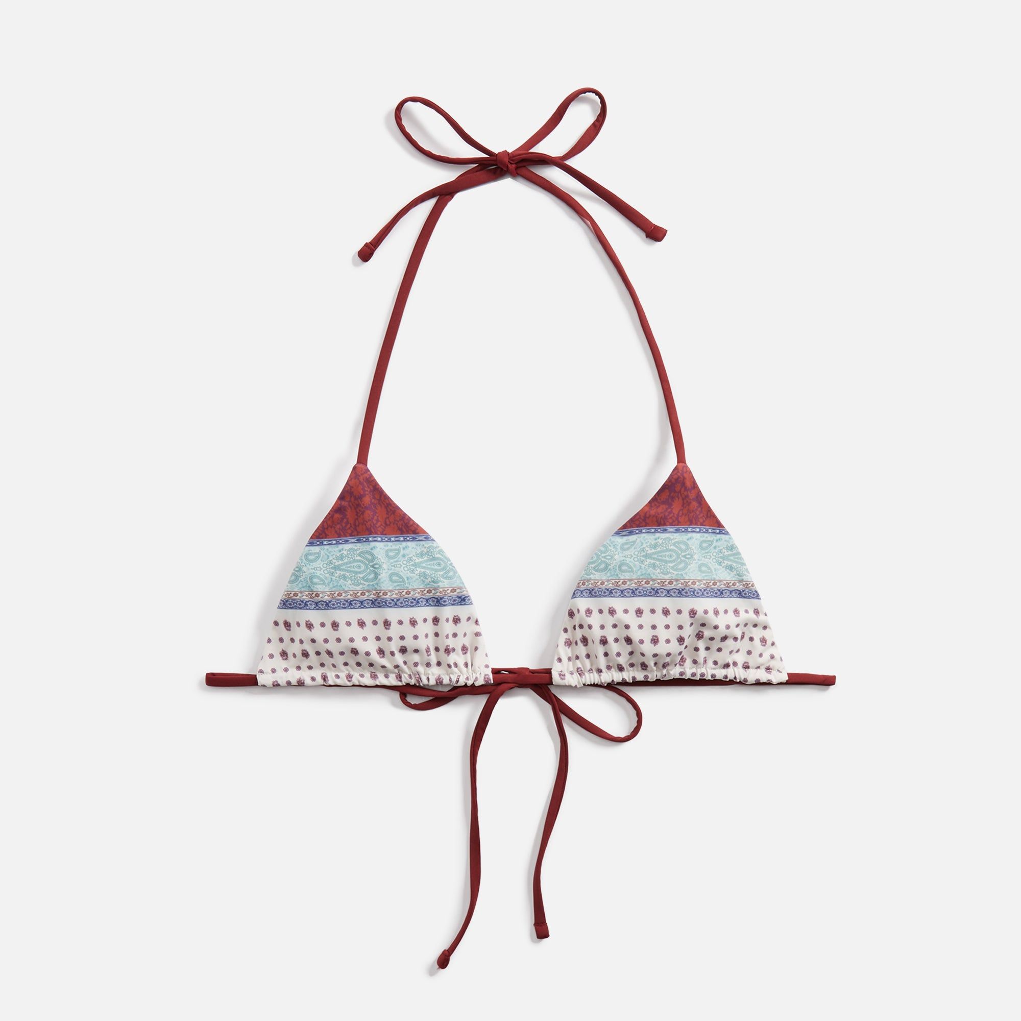 Frankies Bikinis Tia Top - Sand Paisley sold by Kith