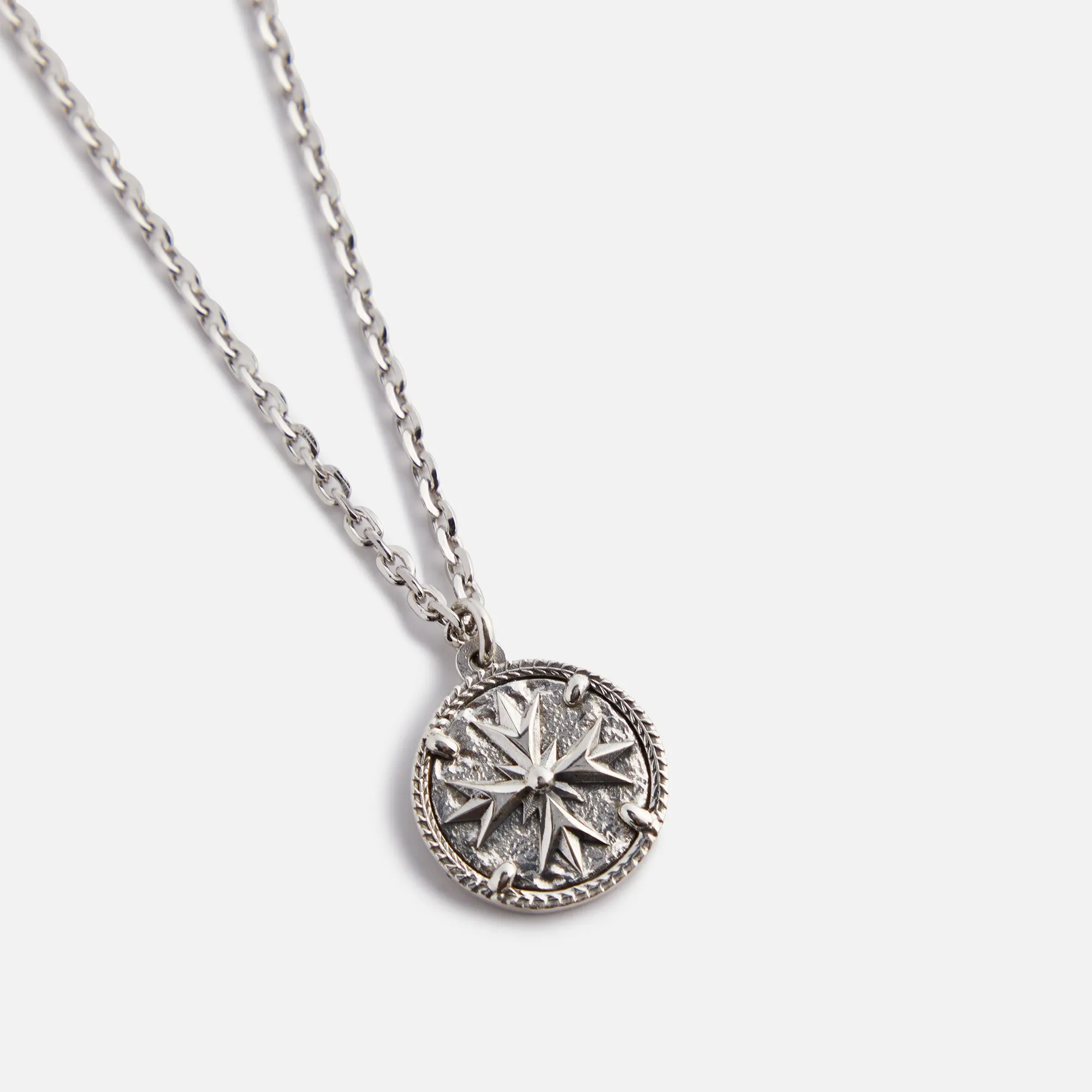 Emanuele Bicocchi Lily Coin Pendant Necklace Large - Silver sold by Kith product image thumbnail 2