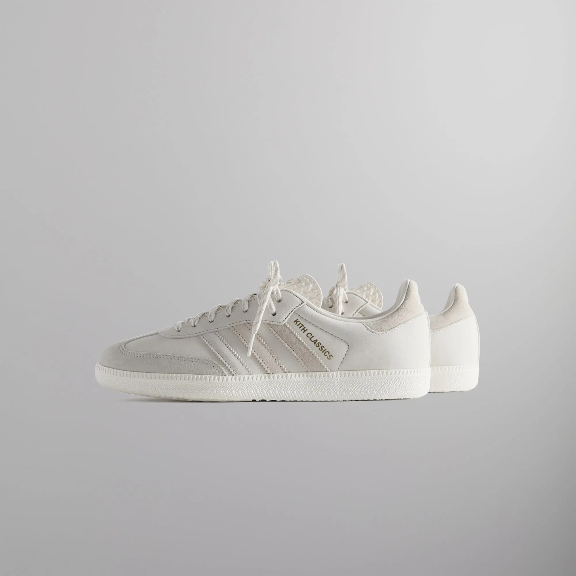Kith Classics for adidas Originals Samba - Cloud White / Off White / Orbit Grey sold by Kith product image thumbnail 4