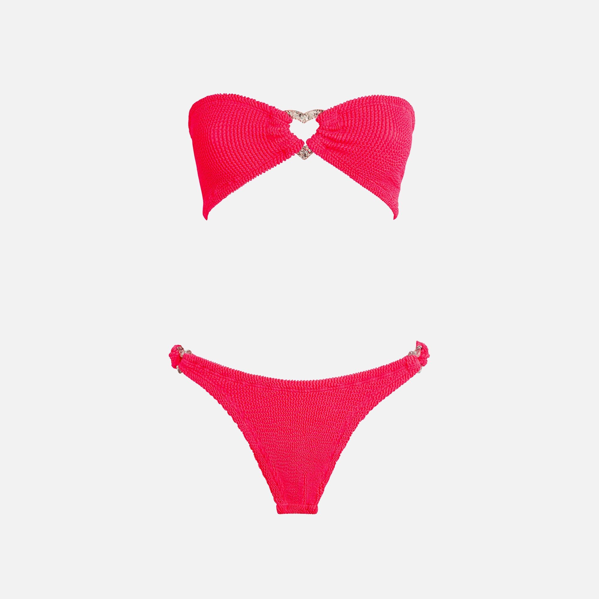 Hunza G Nicole Bikini - Hot Pink sold by Kith