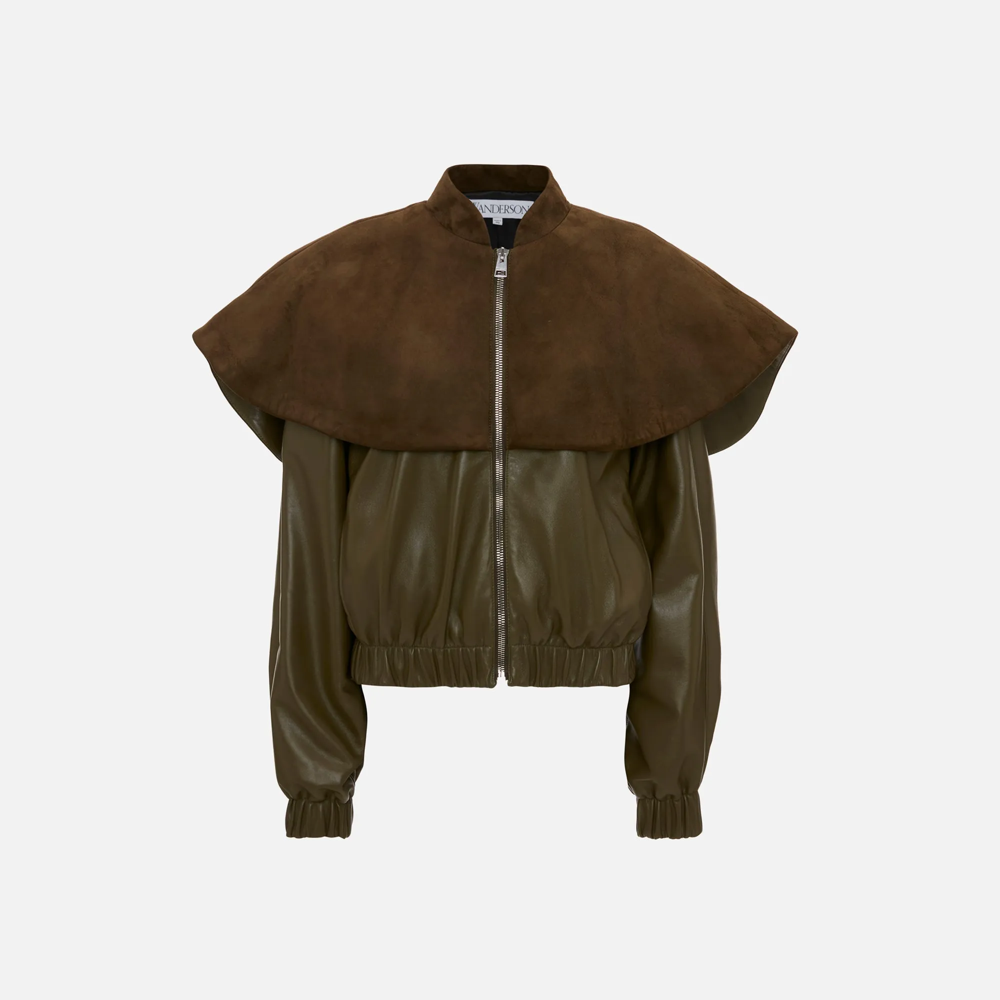 JW Anderson Oversized Collar Bomber Jacket - Khaki sold by Kith