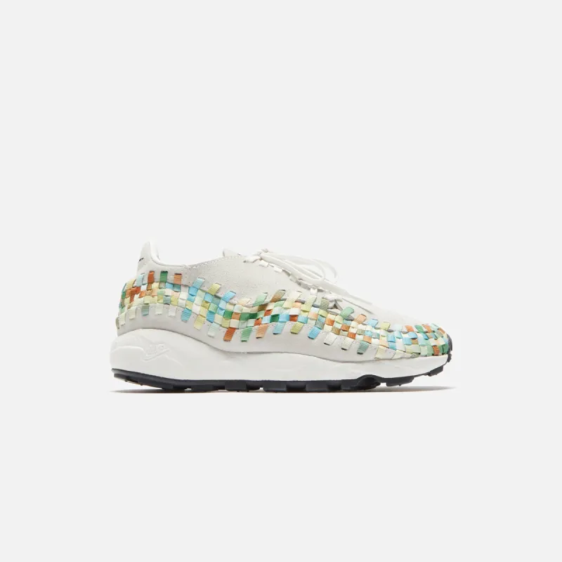 Nike WMNS Air Footscape Woven - Summit White / Black / Sail / Multi-Color sold by Kith