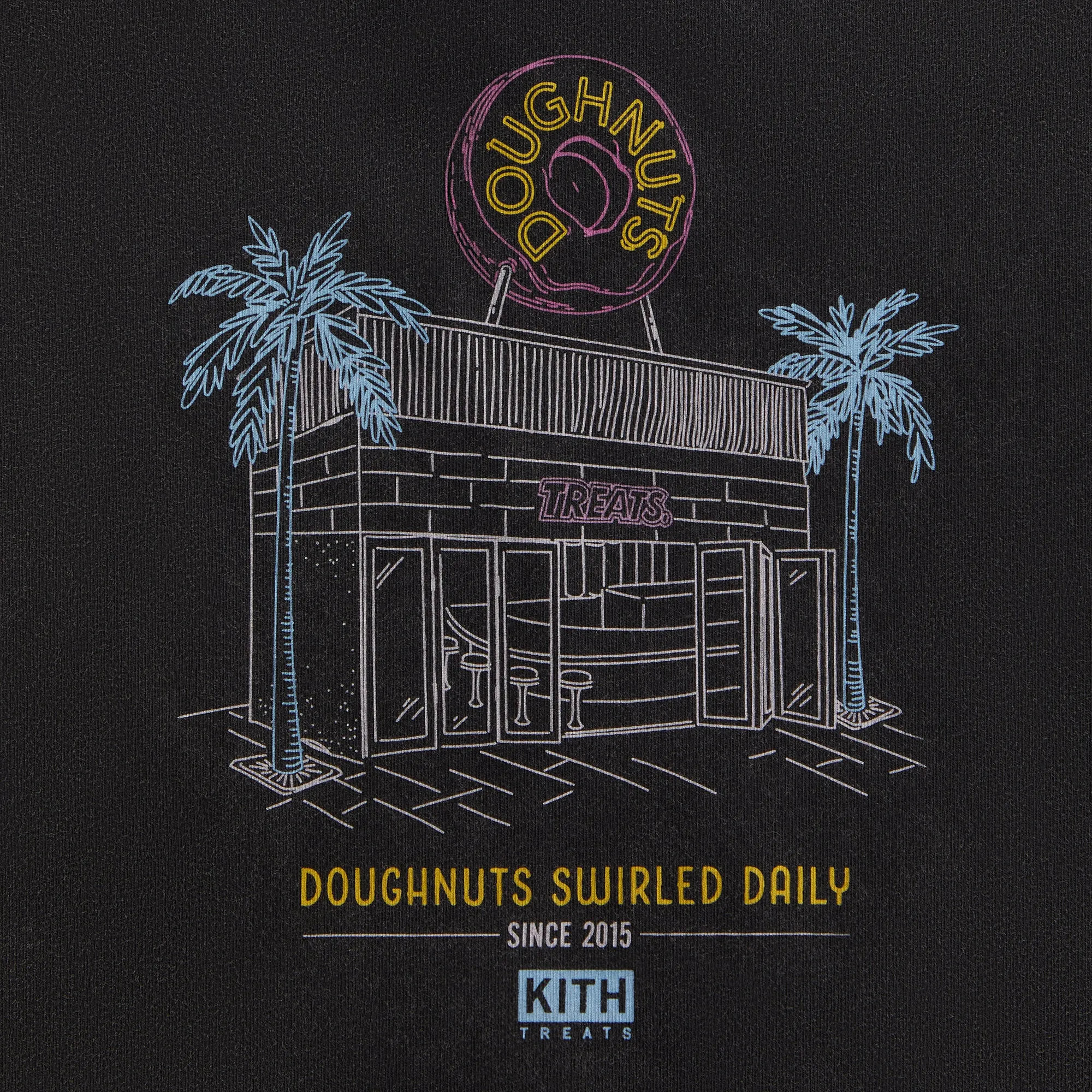 Kith Treats Doughnut II Vintage Tee - Black sold by Kith product image thumbnail 3