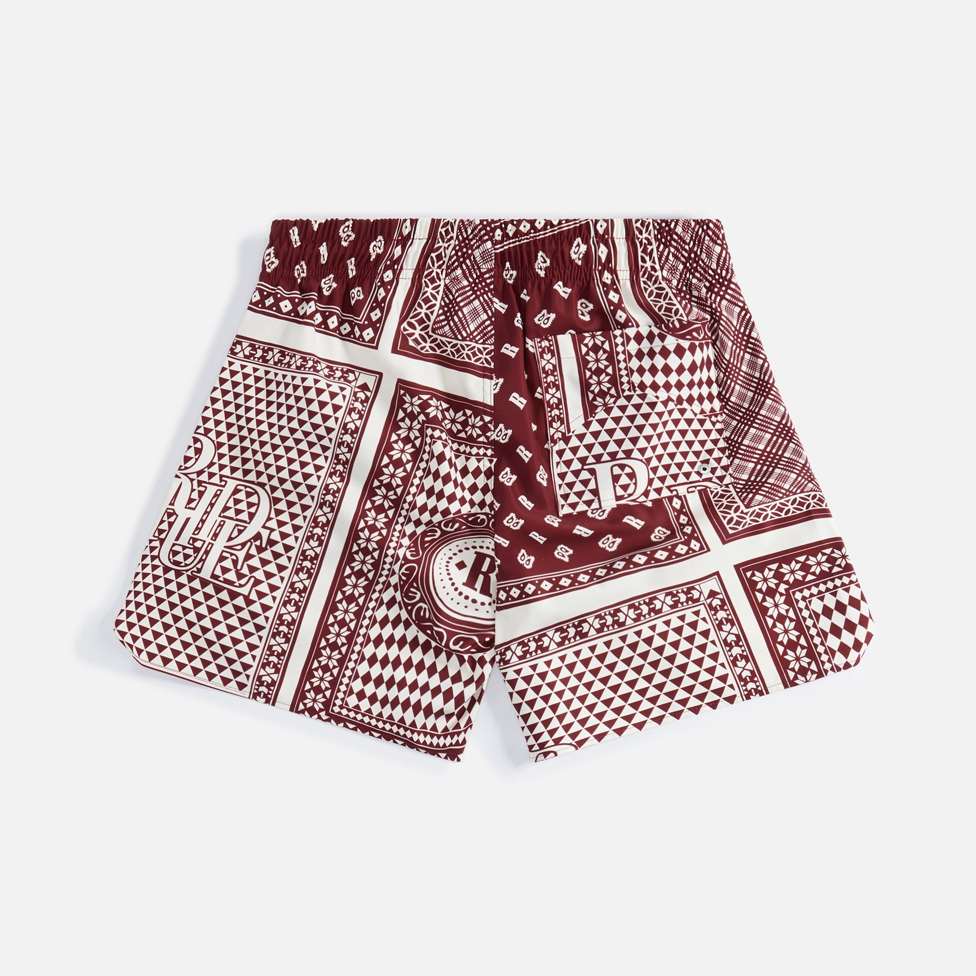 Rhude Card Print Swim Trunk - Maroon sold by Kith product image thumbnail 2