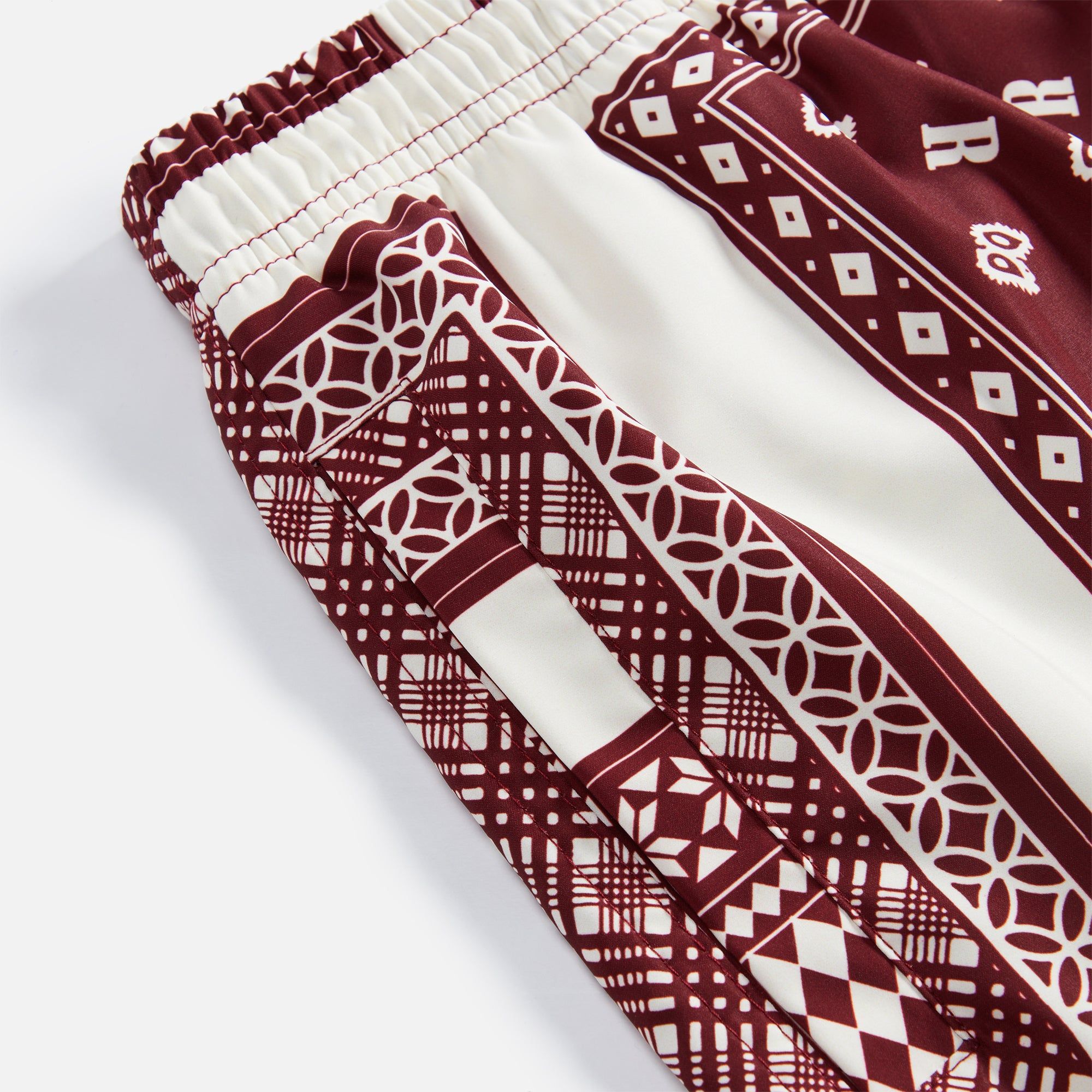 Rhude Card Print Swim Trunk - Maroon sold by Kith product image thumbnail 3