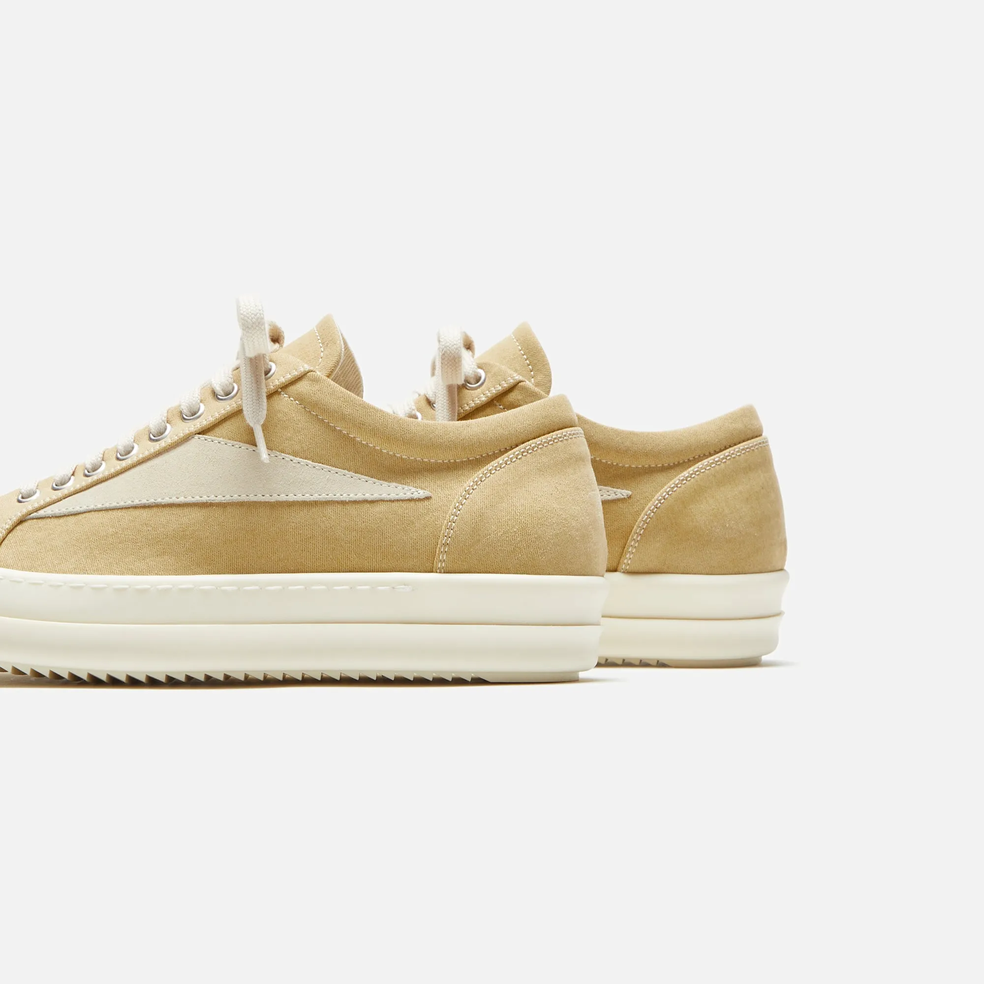 Rick Owens Vintage Sneakers - Mustard / Milk / Milk Scarpe in Denim sold by Kith product image thumbnail 3