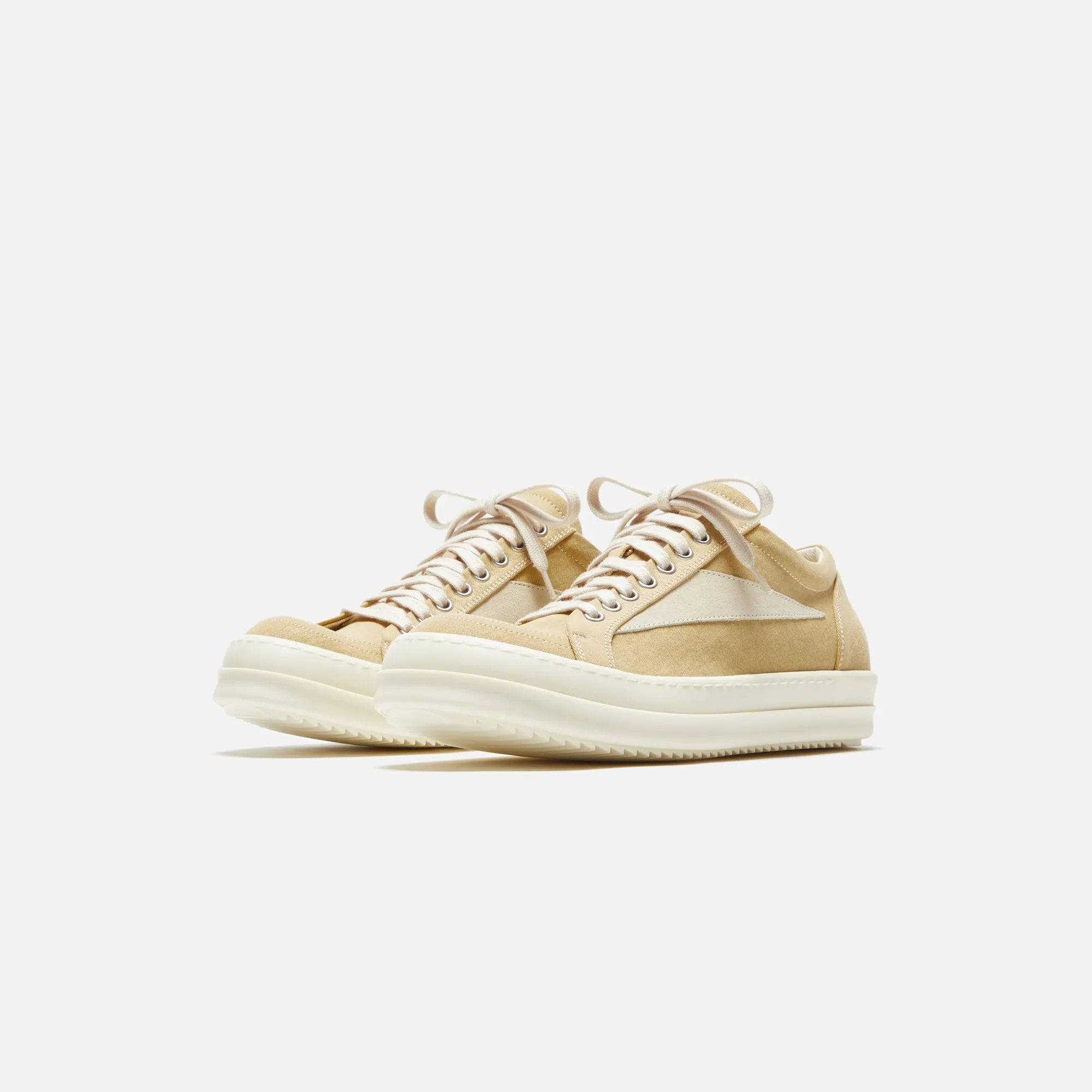 Rick Owens Vintage Sneakers - Mustard / Milk / Milk Scarpe in Denim sold by Kith product image thumbnail 2