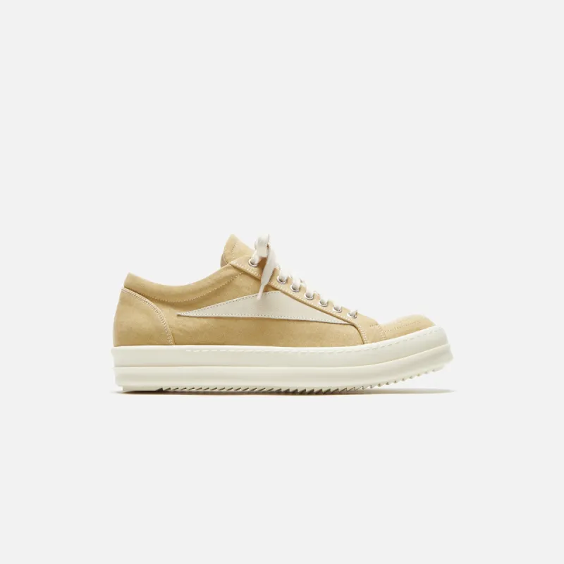 Rick Owens Vintage Sneakers - Mustard / Milk / Milk Scarpe in Denim sold by Kith