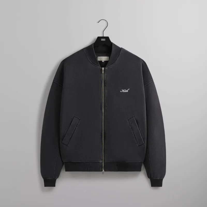 Kith Fleece Avery Bomber Jacket - Black sold by Kith