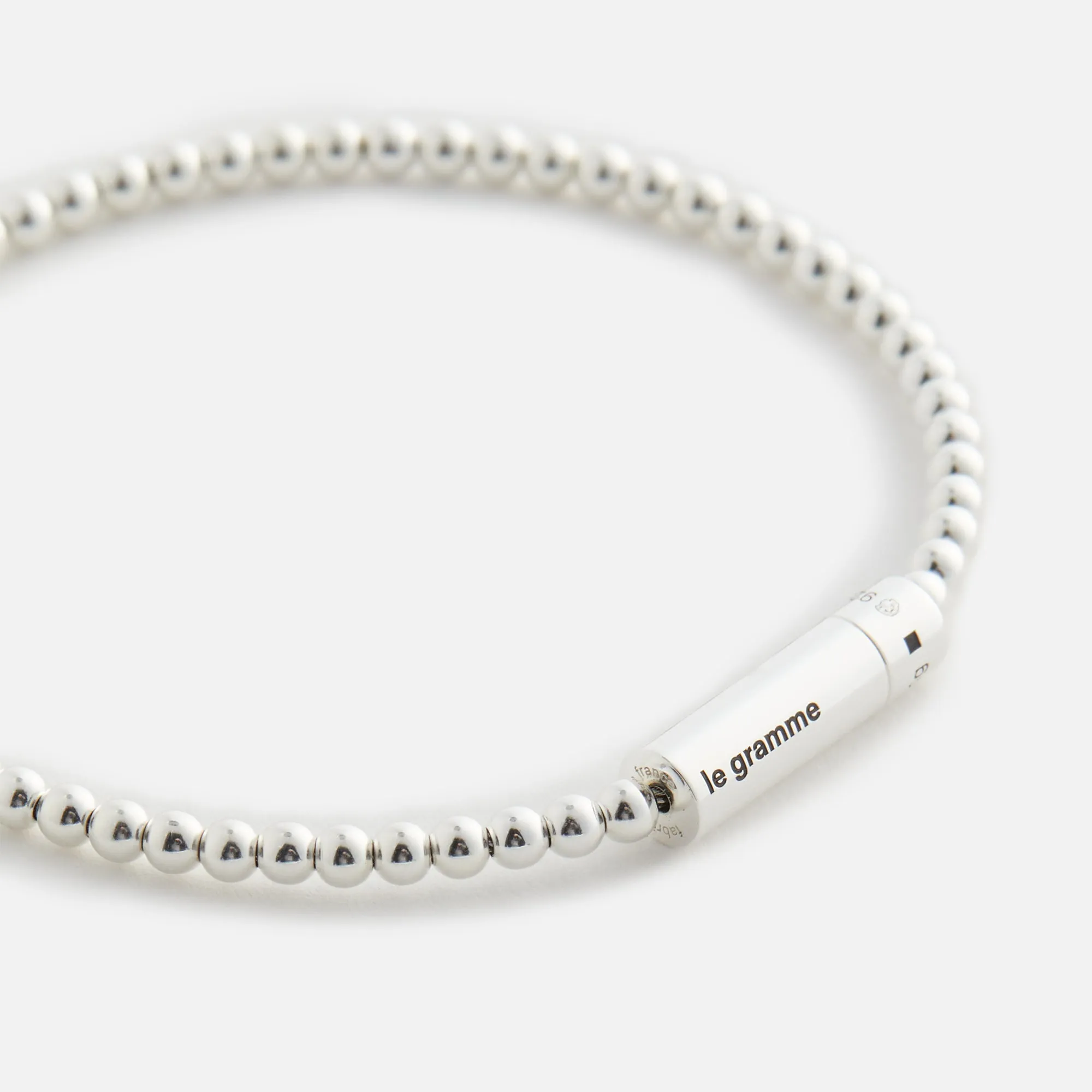 Le Gramme 11g Polished Sterling Silver Beads Bracelet - Silver sold by Kith product image thumbnail 2