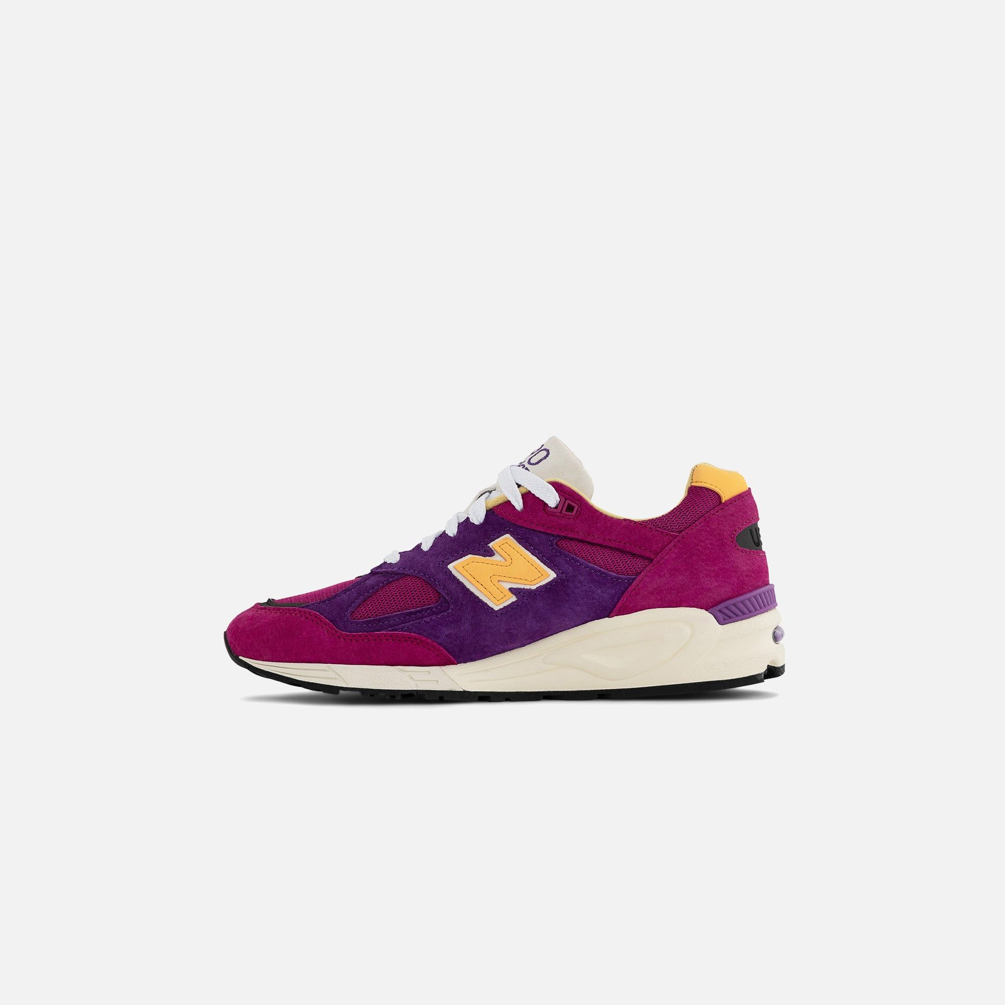 New Balance 990 v2 - Pink / Purple / Yellow sold by Kith product image thumbnail 3