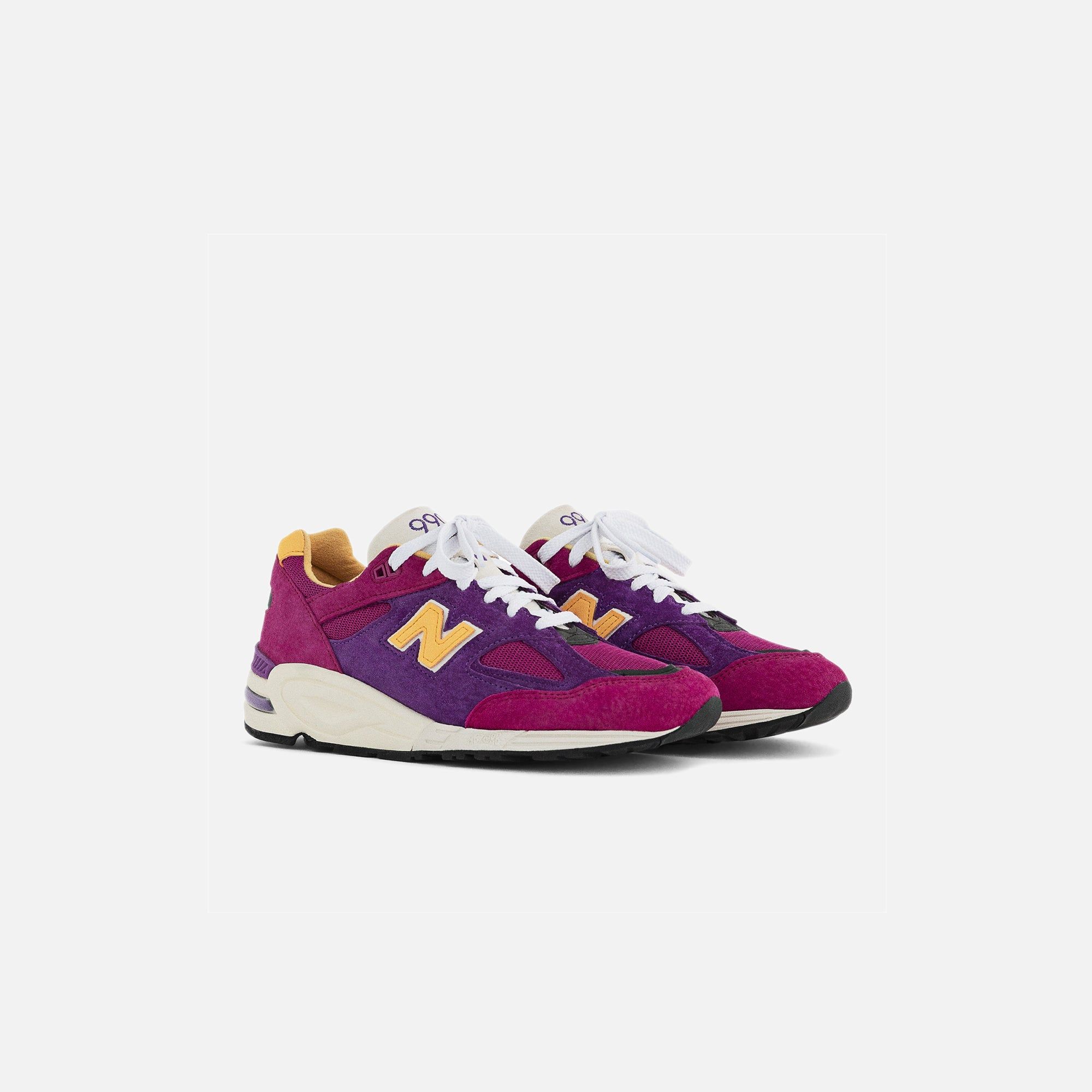 New Balance 990 v2 - Pink / Purple / Yellow sold by Kith product image thumbnail 2