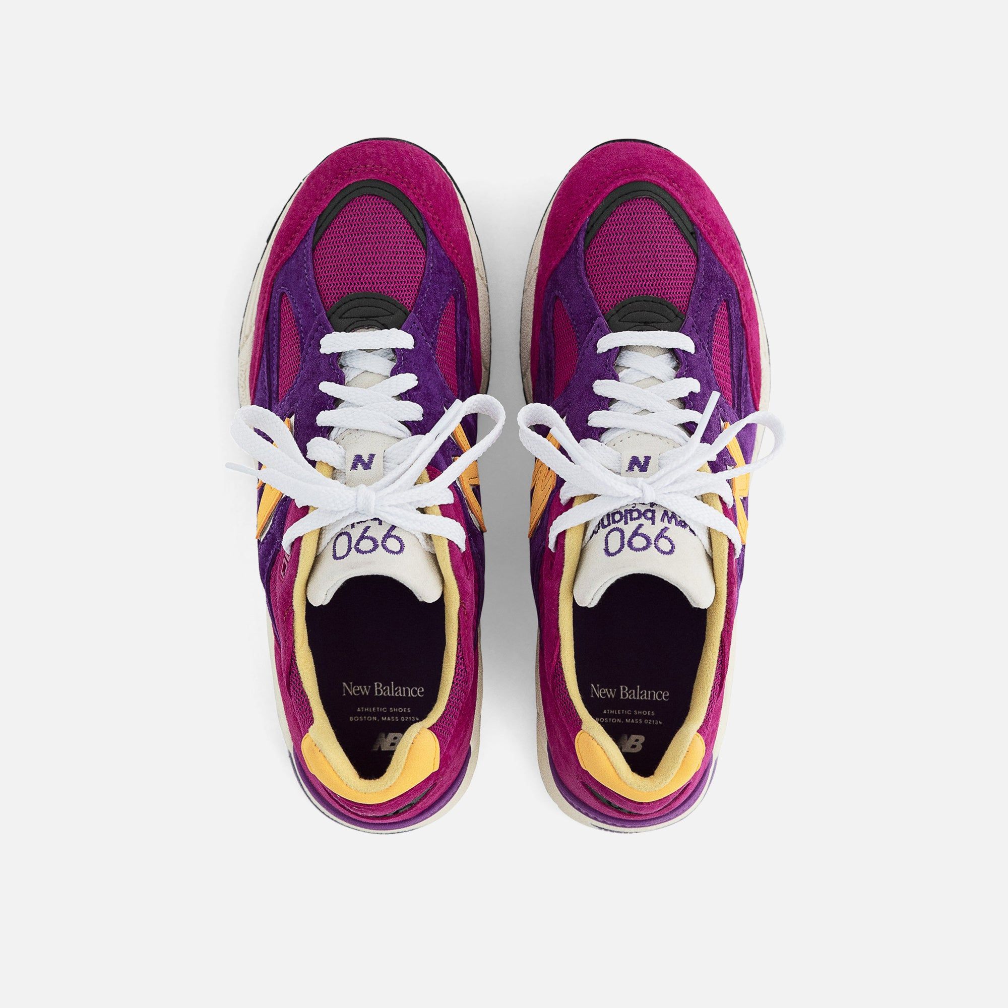 New Balance 990 v2 - Pink / Purple / Yellow sold by Kith product image thumbnail 5
