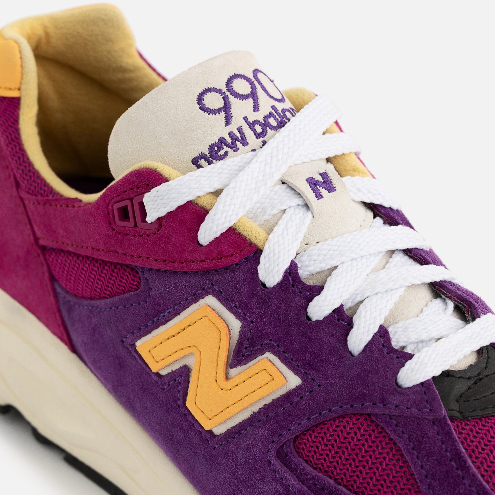 New Balance 990 v2 - Pink / Purple / Yellow sold by Kith product image thumbnail 4