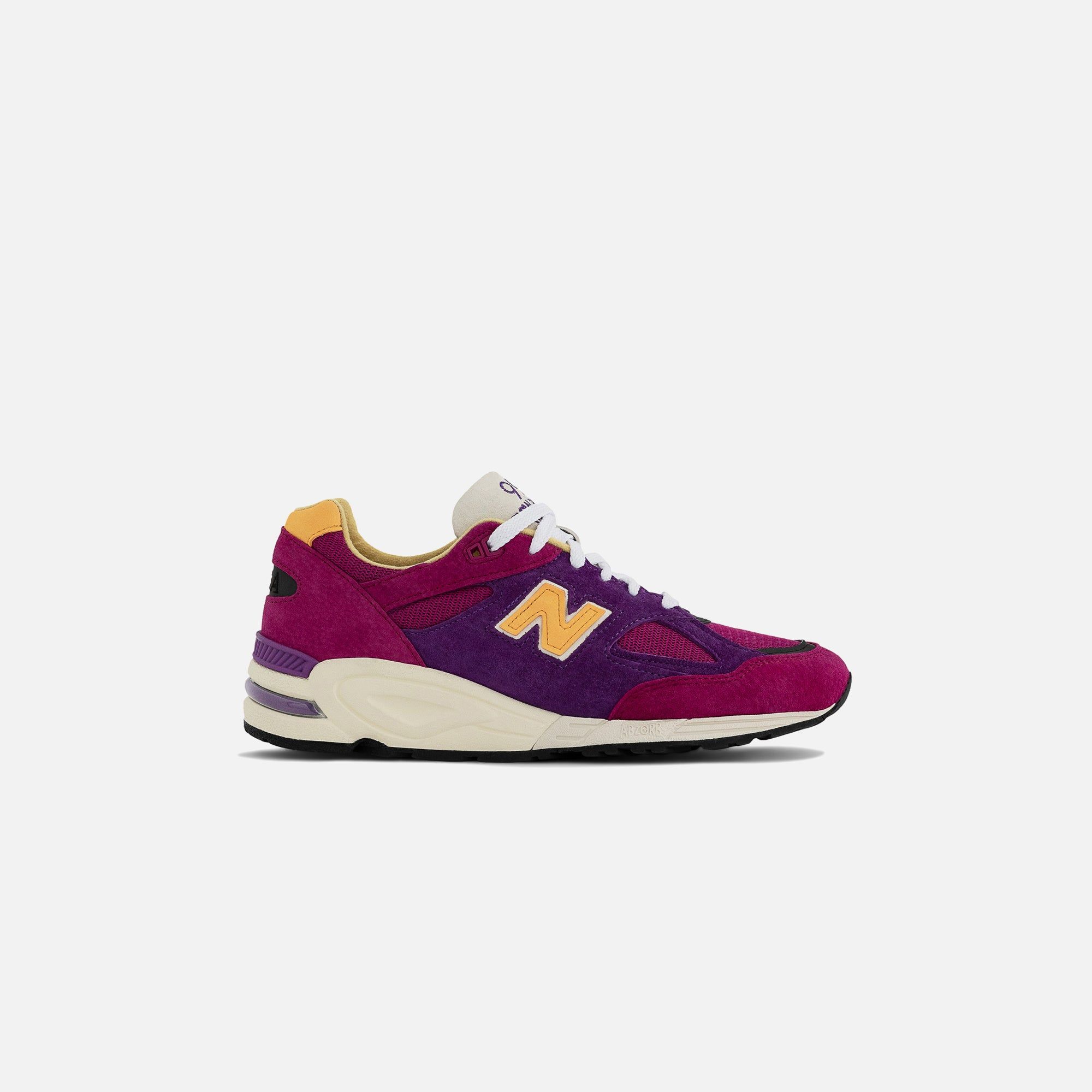 New Balance 990 v2 - Pink / Purple / Yellow sold by Kith