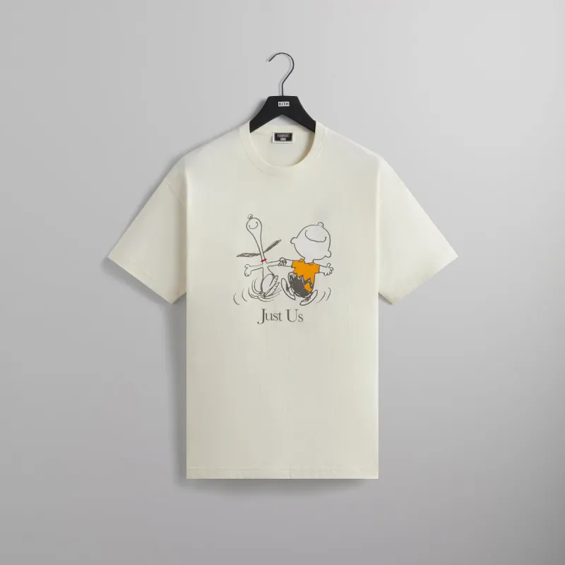 Kith for Peanuts Just Us Tee - Sandrift sold by Kith