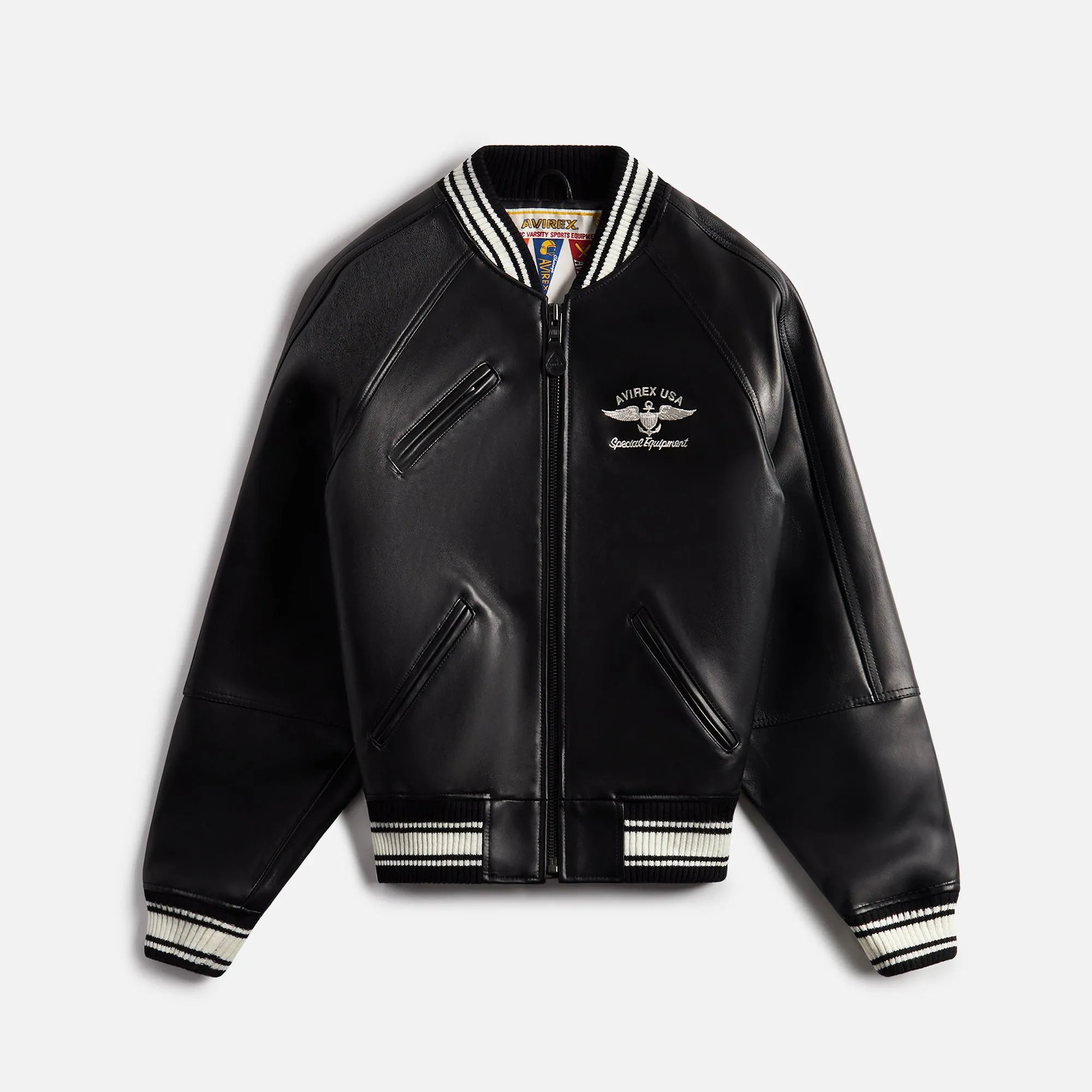 Avirex Stadium Jacket - Black sold by Kith