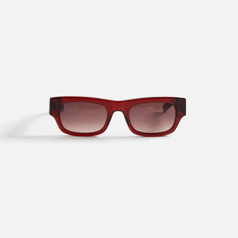 Flatlist Frankie Sunglasses - Maroon Crystal / Purple Gradient sold by Kith