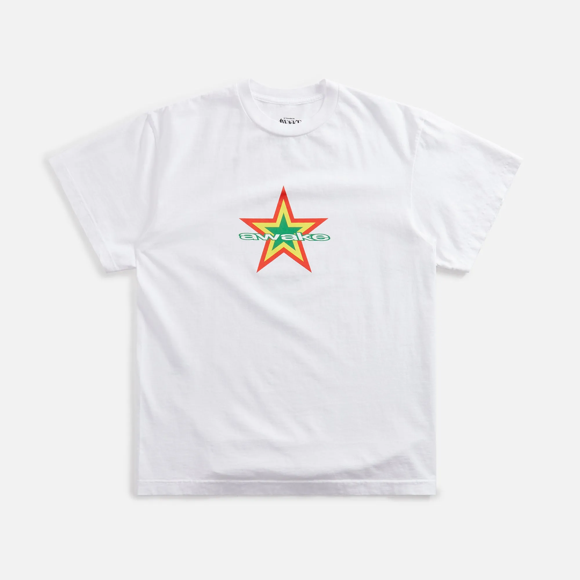 Awake NY Star Logo Tee - White sold by Kith