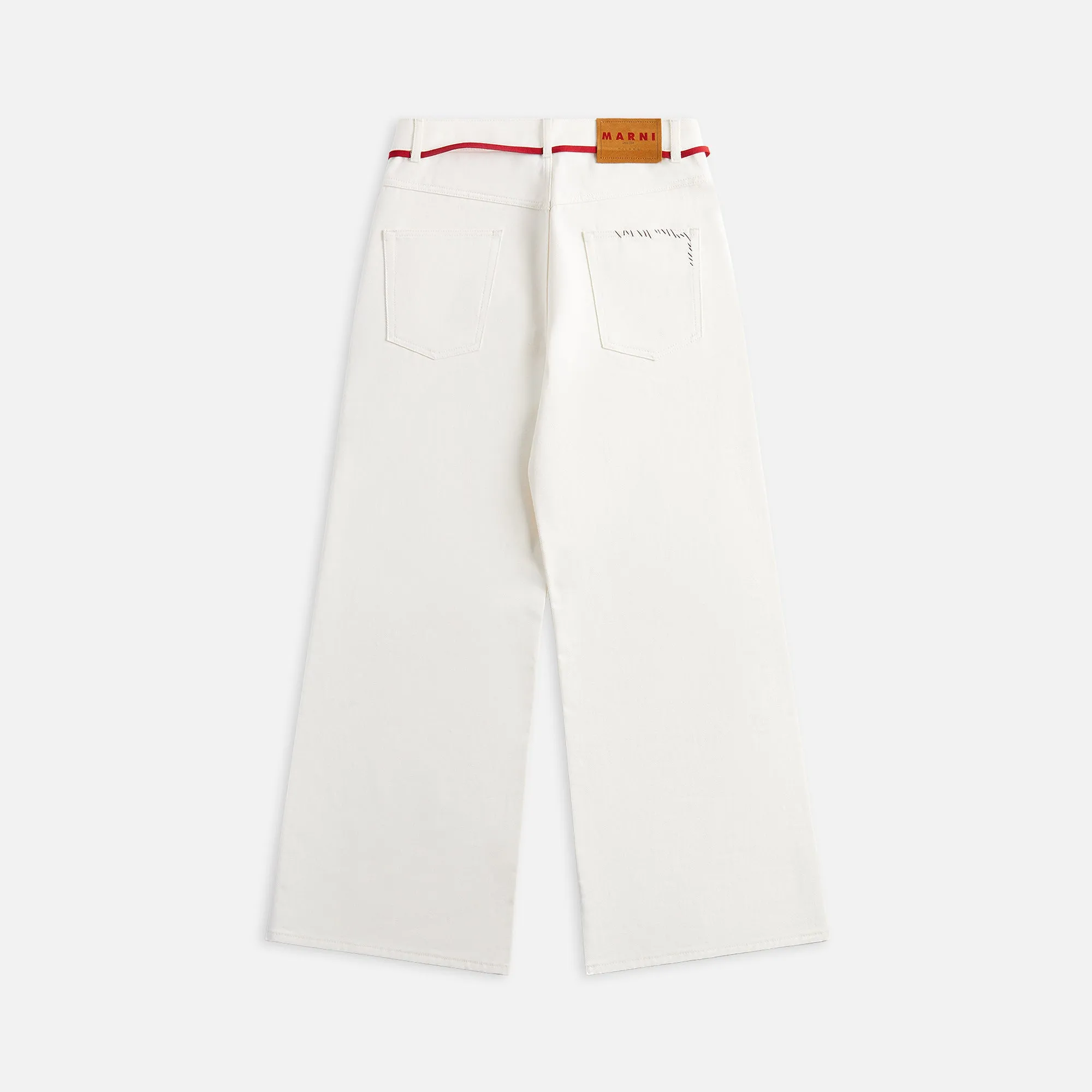 Marni Cotton Drill Trouser - Lily White sold by Kith product image thumbnail 2