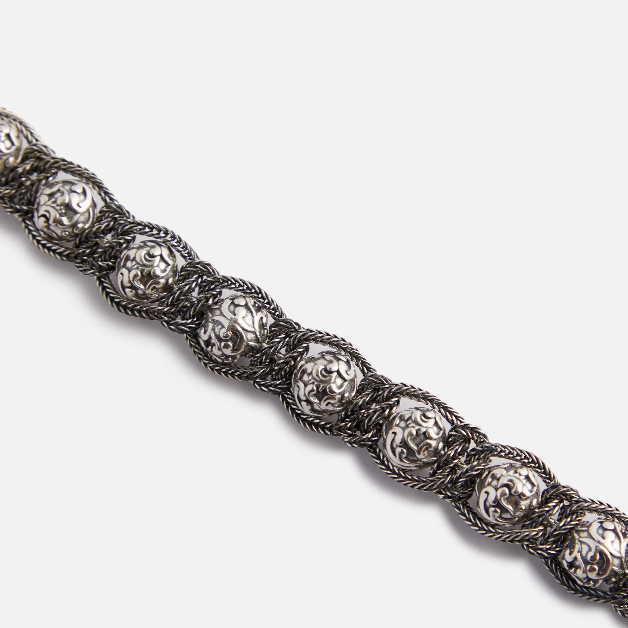 Emanuele Bicocchi Arabesque Shamballa Bracelet - Silver sold by Kith product image thumbnail 2