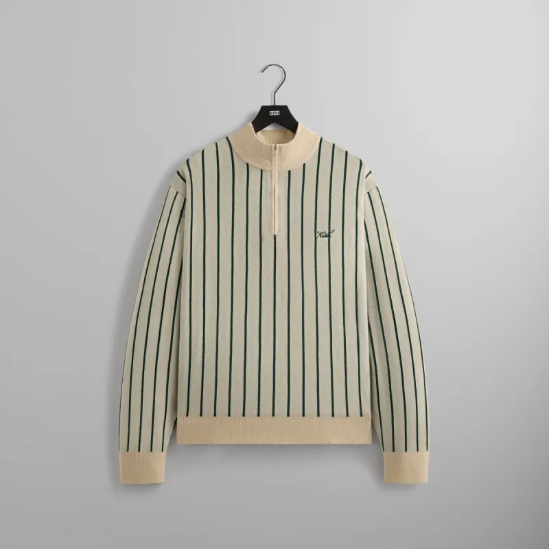 Kith Harmon Quarter Zip Mock Neck - Sandrift sold by Kith