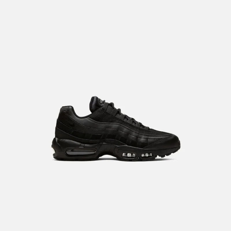 Nike Air Max 95 Essential - Black / Dark Grey sold by Kith