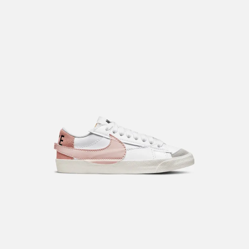 Nike WMNS Blazer Low `77 Jumbo - White / Pink Oxford / Rose Whisper sold by Kith