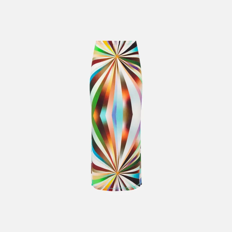 Siedres Lilt Sun-Ray Printed Knit Midi Skirt - Multi sold by Kith