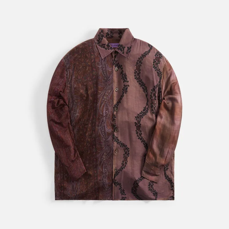 Our Legacy Borrowed Shirt Antique Wallpaper Print - Multi sold by Kith