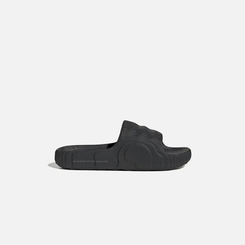 adidas Adilette 22 - Carbon sold by Kith